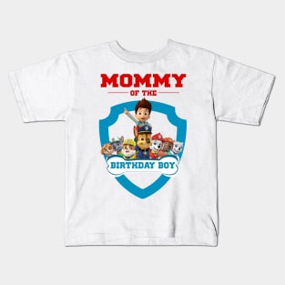 Mommy of the Birthday Boy Kids T-Shirt